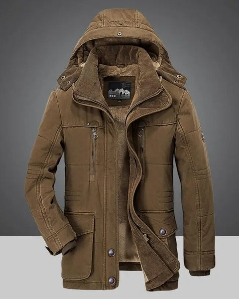 Men's High-Quality Warm Parkas: Casual Hooded Down Jackets for Winter