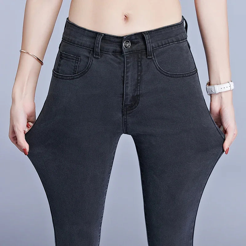 Women Jeans  High Elastic Stretch Jeans Denim Skinny Pencil Pants