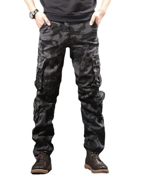 Men's Loose Cargo Pants: Army Tactical Multi-Pocket Trousers