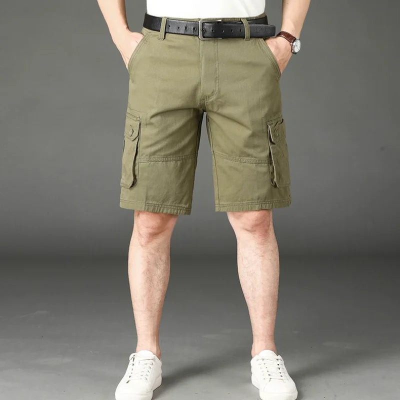 Men's Cargo Shorts: Designer Big & Tall Bermuda Jogger Pants in Luxurious Cotton