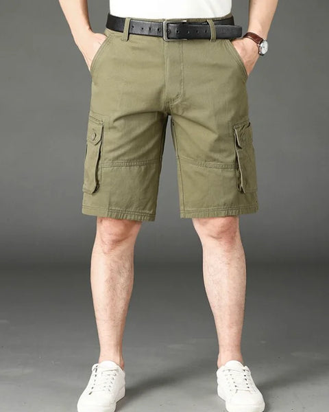 Men's Cargo Shorts: Designer Big & Tall Bermuda Jogger Pants in Luxurious Cotton