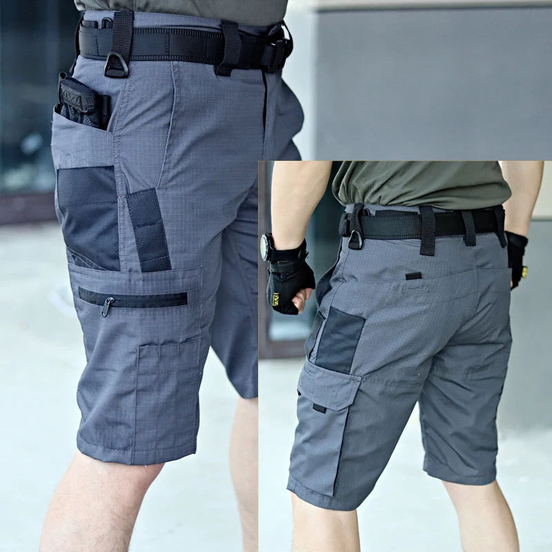 Tactical Cargo Shorts for Men Casual Camouflage Work Pants with Multi-Pockets