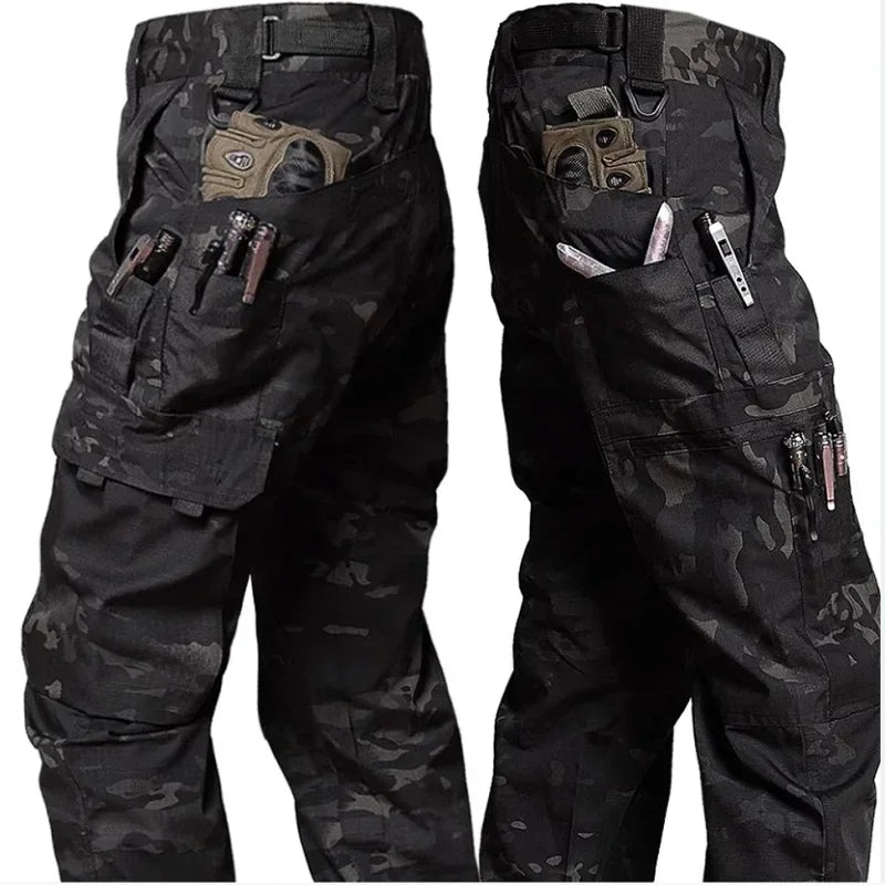 Men's Tactical Waterproof Pants: Combat Trousers with Multi-Pockets for Outdoor Wear