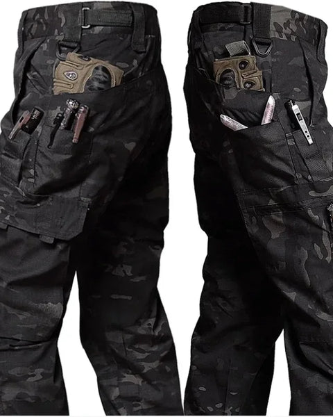 Men's Tactical Waterproof Pants: Combat Trousers with Multi-Pockets for Outdoor Wear