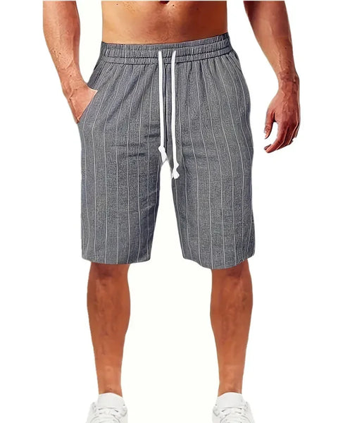 Men's Lightweight Quick-Drying Fitness Shorts Cotton Linen for Running & Street Wear