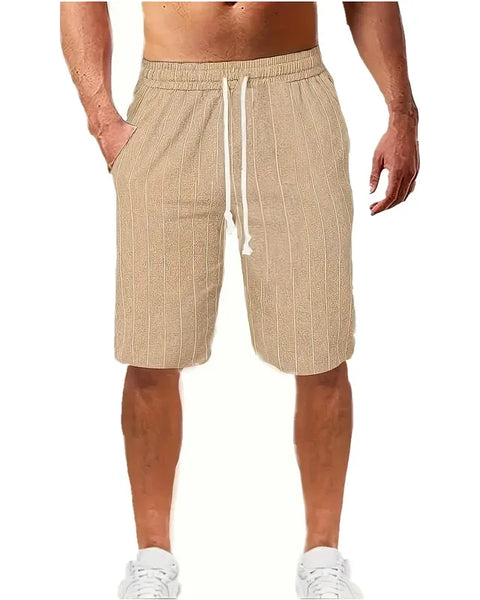 Men's Lightweight Quick-Drying Fitness Shorts Cotton Linen for Running & Street Wear