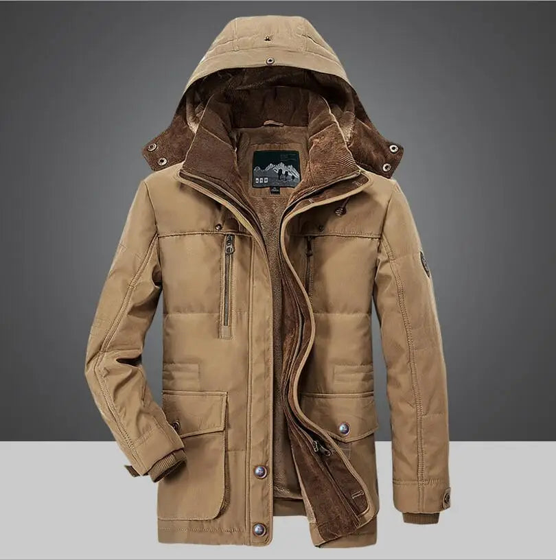 Men Warm Parkas High Quality Winter Down Jackets And Coats ForMen Long Coats Casual Hooded Jackets Men Winter Coats