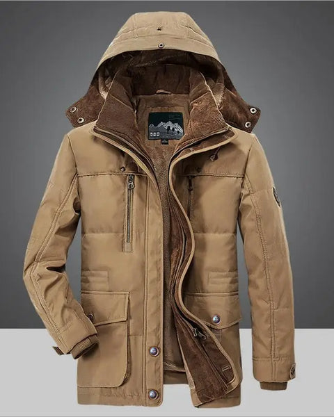 Men's High-Quality Warm Parkas: Casual Hooded Down Jackets for Winter