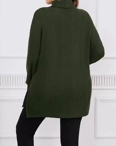 Autumn Turtleneck Pullover  Long Sleeve Loose Woman Tops