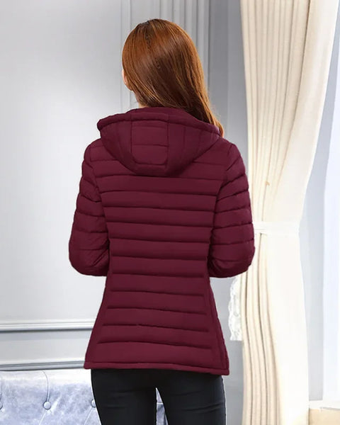 Winter  Ultralight Women's Parkas Slim Warm Jackets Cotton Padded with Hooded