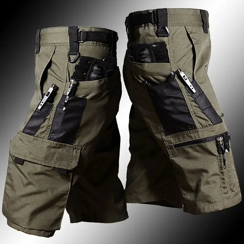 Tactical Cargo Shorts for Men Casual Camouflage Work Pants with Multi-Pockets