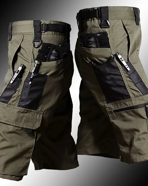 Tactical Cargo Shorts for Men Casual Camouflage Work Pants with Multi-Pockets