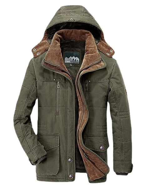 Men's High-Quality Warm Parkas: Casual Hooded Down Jackets for Winter