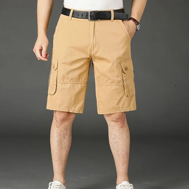 Men's Cargo Shorts: Designer Big & Tall Bermuda Jogger Pants in Luxurious Cotton