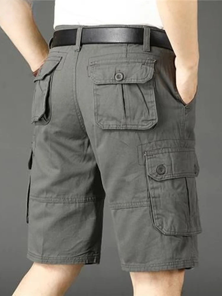 Men's Cargo Shorts: Designer Big & Tall Bermuda Jogger Pants in Luxurious Cotton