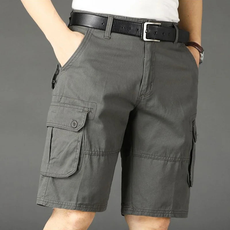 Men's Cargo Shorts: Designer Big & Tall Bermuda Jogger Pants in Luxurious Cotton